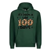 Sports Green its been a wild 100 days Premium Hoodie - MaliasSmallBusiness