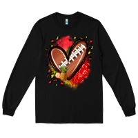 Black fruits and football heart Long Sleeve Tee - Zillion Design Studio