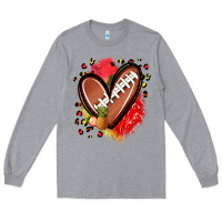Heather Grey fruits and football heart Long Sleeve Tee - Zillion Design Studio