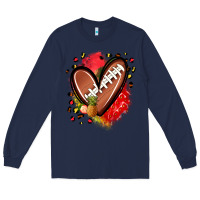 Navy fruits and football heart Long Sleeve Tee - Zillion Design Studio