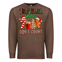 Chestnut christmas calories dont count with  christmas tree cake and cookies ad Premium Sweatshirt - AdoDesignShop