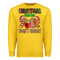 Lemon christmas calories dont count with  christmas tree cake and cookies ad Premium Sweatshirt - AdoDesignShop