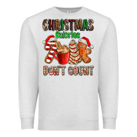 Oatmeal Heather christmas calories dont count with  christmas tree cake and cookies ad Premium Sweatshirt - AdoDesignShop