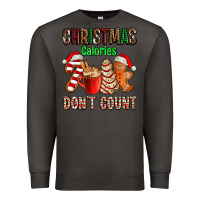 Smoke christmas calories dont count with  christmas tree cake and cookies ad Premium Sweatshirt - AdoDesignShop