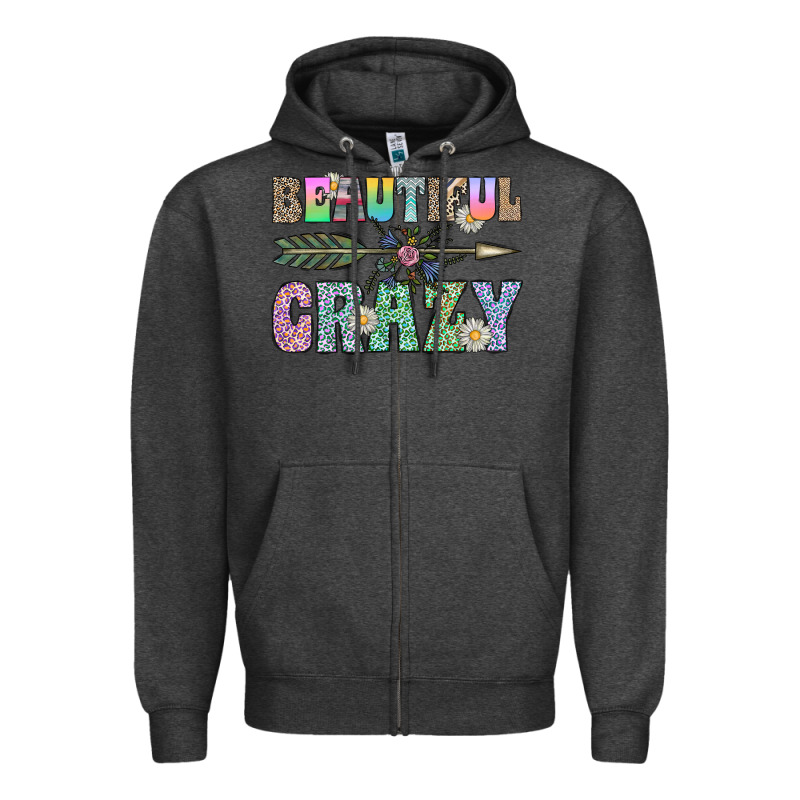 Beautiful Crazy Zipper Hoodie by CowhideDigitalArt | Teevron