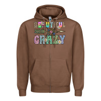 Chestnut beautiful crazy Zipper Hoodie - CowhideDigitalArt