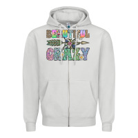 Dove Grey beautiful crazy Zipper Hoodie - CowhideDigitalArt