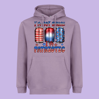I'm Not Drunk I'm Patriotic Heavyweight Hoodie Designed By Jahusdesignshop