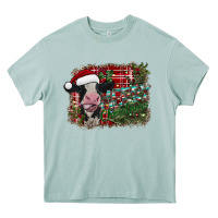 Arona merry christmas cow Heavy Core Tee - CowhideDigitalArt