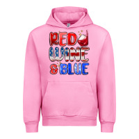 Fuchsia Pink red wine and blue Urban Hoodie - MaliasSmallBusiness