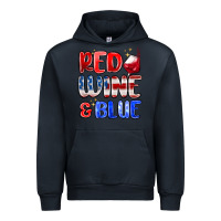 Navy red wine and blue Urban Hoodie - MaliasSmallBusiness