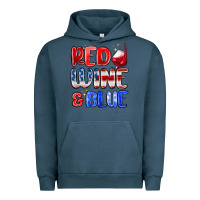 Pigment Midnight Navy red wine and blue Urban Hoodie - MaliasSmallBusiness