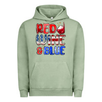 Pigment Oil Green red wine and blue Urban Hoodie - MaliasSmallBusiness
