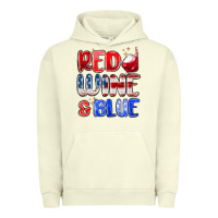 Pigment Pistachio red wine and blue Urban Hoodie - MaliasSmallBusiness