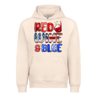 Sandshell red wine and blue Urban Hoodie - MaliasSmallBusiness