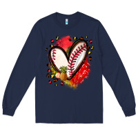 Navy fruits and baseball heart Long Sleeve Tee - Zillion Design Studio