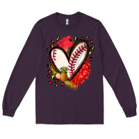Plum fruits and baseball heart Long Sleeve Tee - Zillion Design Studio