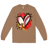 Toasted Coconut fruits and baseball heart Long Sleeve Tee - Zillion Design Studio