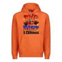 Carrot two fast two curious boys birthday racing car Premium Hoodie - MaliasSmallBusiness