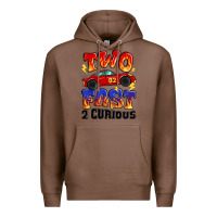 Chestnut two fast two curious boys birthday racing car Premium Hoodie - MaliasSmallBusiness
