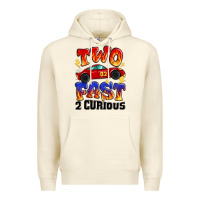 Sandshell two fast two curious boys birthday racing car Premium Hoodie - MaliasSmallBusiness