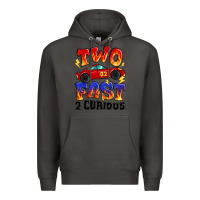 Smoke two fast two curious boys birthday racing car Premium Hoodie - MaliasSmallBusiness