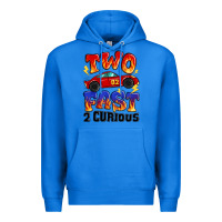 True Royal two fast two curious boys birthday racing car Premium Hoodie - MaliasSmallBusiness