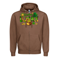 Chestnut feeling lucky Zipper Hoodie - FaDigitalArtStudio