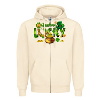 Sandshell feeling lucky Zipper Hoodie - FaDigitalArtStudio