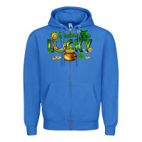 True Royal feeling lucky Zipper Hoodie - FaDigitalArtStudio
