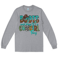 Boots And Bling Its A Cowgirl Thing Long Sleeve Tee | Teevron