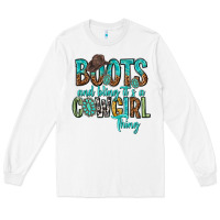 White boots and bling its a cowgirl thing Long Sleeve Tee - texasbilliewilder