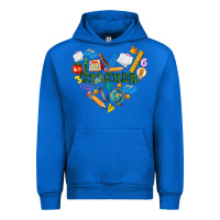Cobalt teacher heart Urban Hoodie - NancyCooperArtShop
