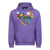 Tulip teacher heart Urban Hoodie - NancyCooperArtShop
