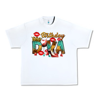 White birthday diva Urban Heavy Tee - RanaPortraitStore