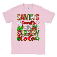 Bubblegum Pink Santa's Favorite Surgery Center png sublimation de Classic Tee - texasbilliewilder