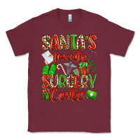 Burgundy Santa's Favorite Surgery Center png sublimation de Classic Tee - texasbilliewilder