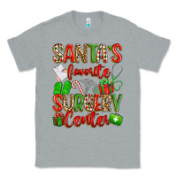 Heather Grey Santa's Favorite Surgery Center png sublimation de Classic Tee - texasbilliewilder