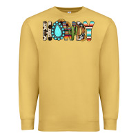 Antique Gold howdy Premium Sweatshirt - JahusDesignShop