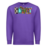 Purple howdy Premium Sweatshirt - JahusDesignShop