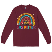 Burgundy bus driver Long Sleeve Tee - texasbilliewilder