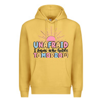 Antique Gold unafraid i know who holds tomorrow Premium Hoodie - MaliasSmallBusiness