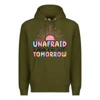 Army Green unafraid i know who holds tomorrow Premium Hoodie - MaliasSmallBusiness