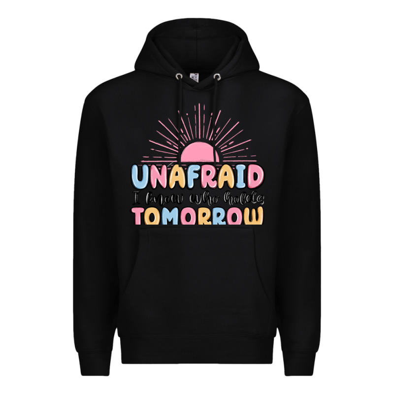 Unafraid I Know Who Holds Tomorrow Premium Hoodie by MaliasSmallBusiness | Teevron