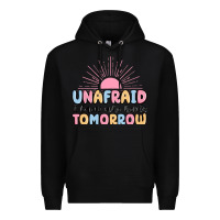 Black unafraid i know who holds tomorrow Premium Hoodie - MaliasSmallBusiness