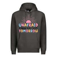 Charcoal Heather unafraid i know who holds tomorrow Premium Hoodie - MaliasSmallBusiness