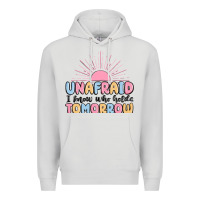 Dove Grey unafraid i know who holds tomorrow Premium Hoodie - MaliasSmallBusiness