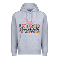 Heather Grey unafraid i know who holds tomorrow Premium Hoodie - MaliasSmallBusiness