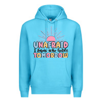 Ocean Blue unafraid i know who holds tomorrow Premium Hoodie - MaliasSmallBusiness