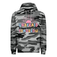Slate Camo unafraid i know who holds tomorrow Premium Hoodie - MaliasSmallBusiness